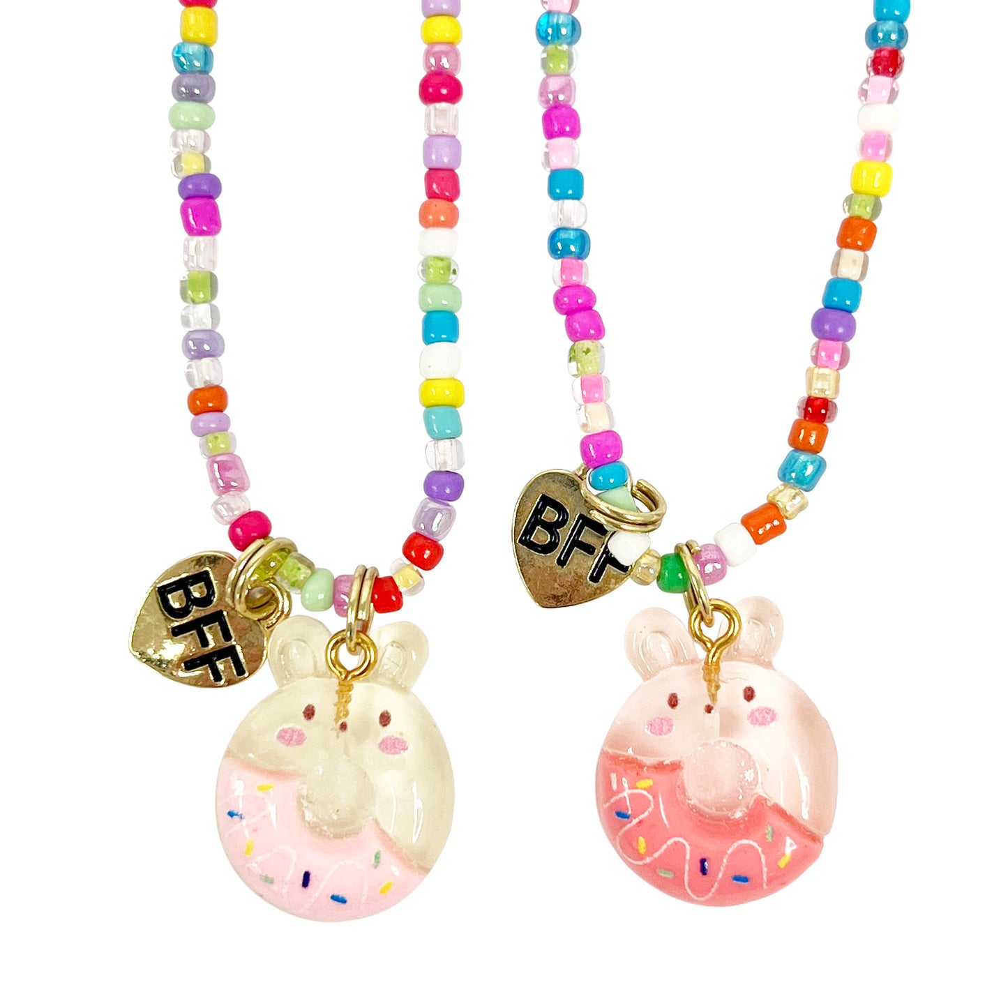 Pink Poppy - BFF Donut Necklace Set