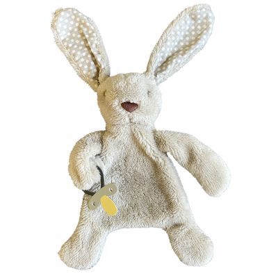 EsKids- Bunny Comforter with Dummy Holder Beige