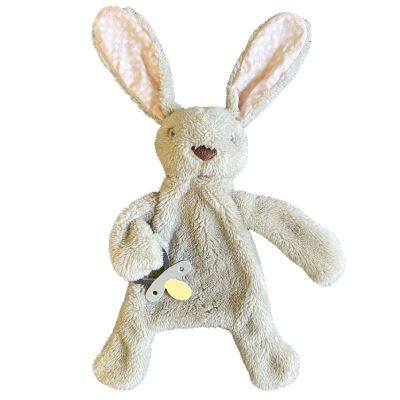 EsKids- Bunny Comforter with Dummy Holder Beige