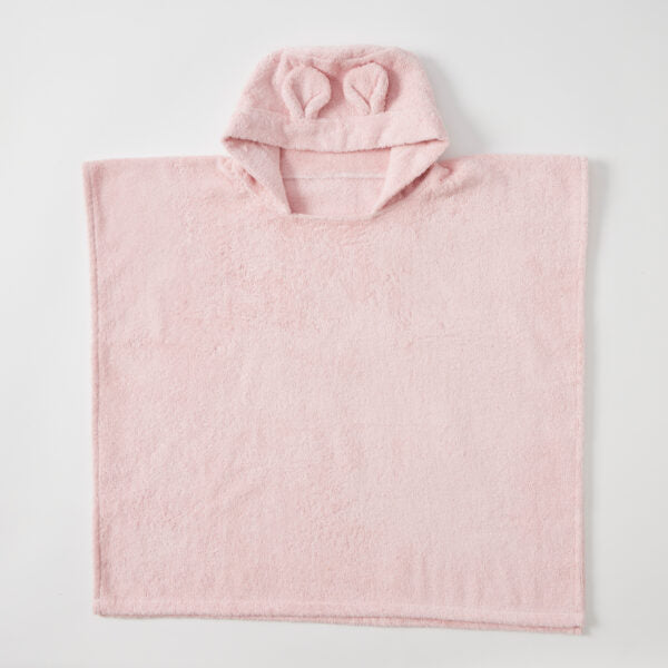 Hooded Poncho Towel Sunshine Pink