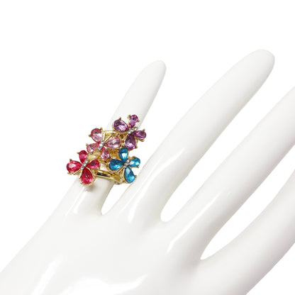 Pink Poppy Fidget Sparkle Fashion Ring