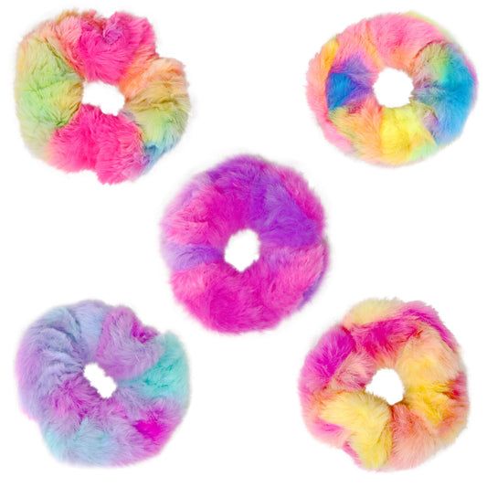 Pink Poppy - Fluffy Scrunchie