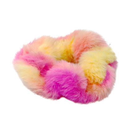 Pink Poppy - Fluffy Scrunchie