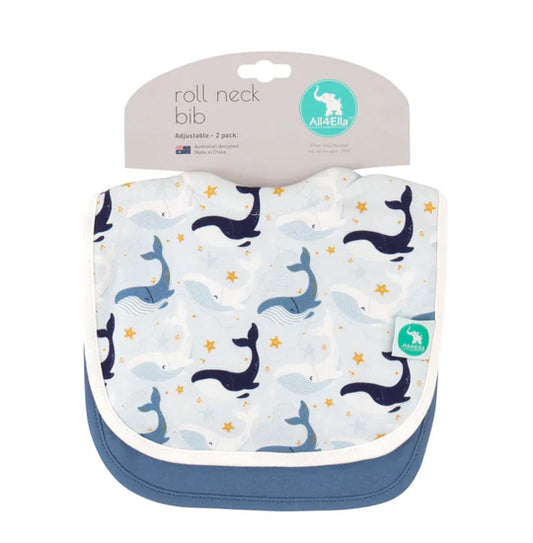 All4Ella - Roll Neck Bib 2pk