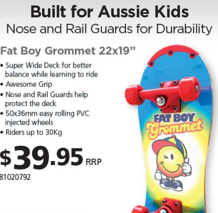 Fat Boy Grommit Skateboard 22 x 9"