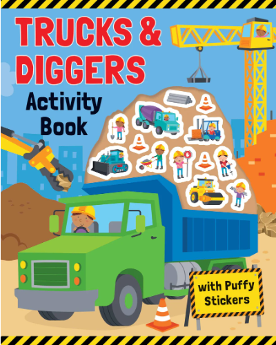 Trucks and Diggers Activity Book