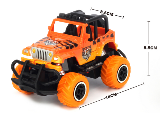 1:43 Scale mini off-road graffito jeep Orange RTR