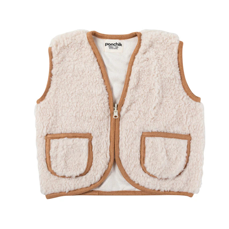 Ponchik Teddy Contrast Children's Vest