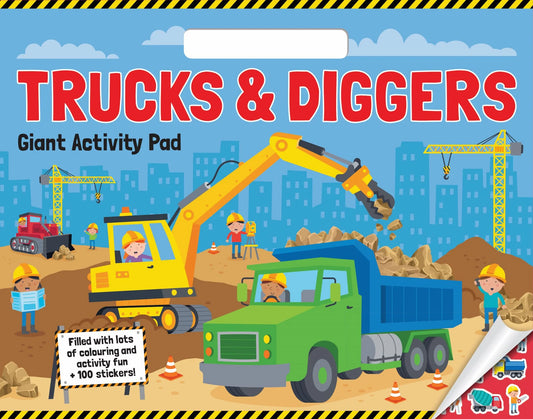 Trucks & Diggers - Giant Activity Pad