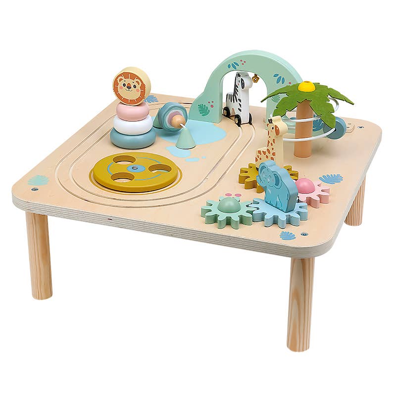 Wooden Animal Activity Table