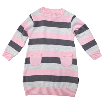 Korango - Striped Cotton Knit A-line Dress