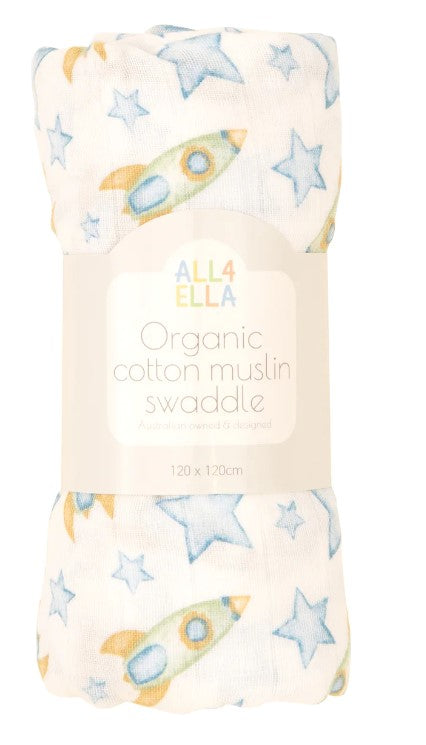 All4Ella- Muslin Swaddle - Assorted