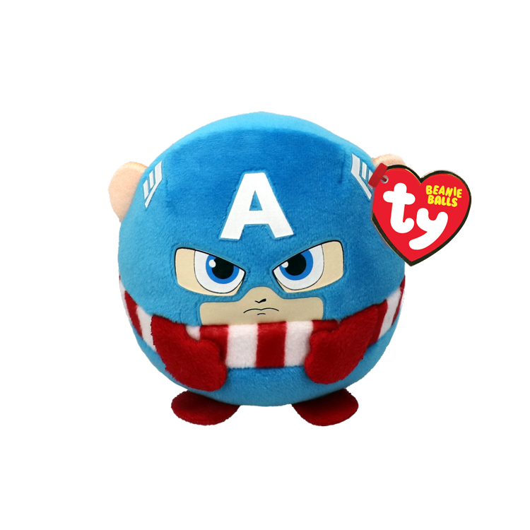 TY Marvel CAPTAIN AMERICA Beanie Ball