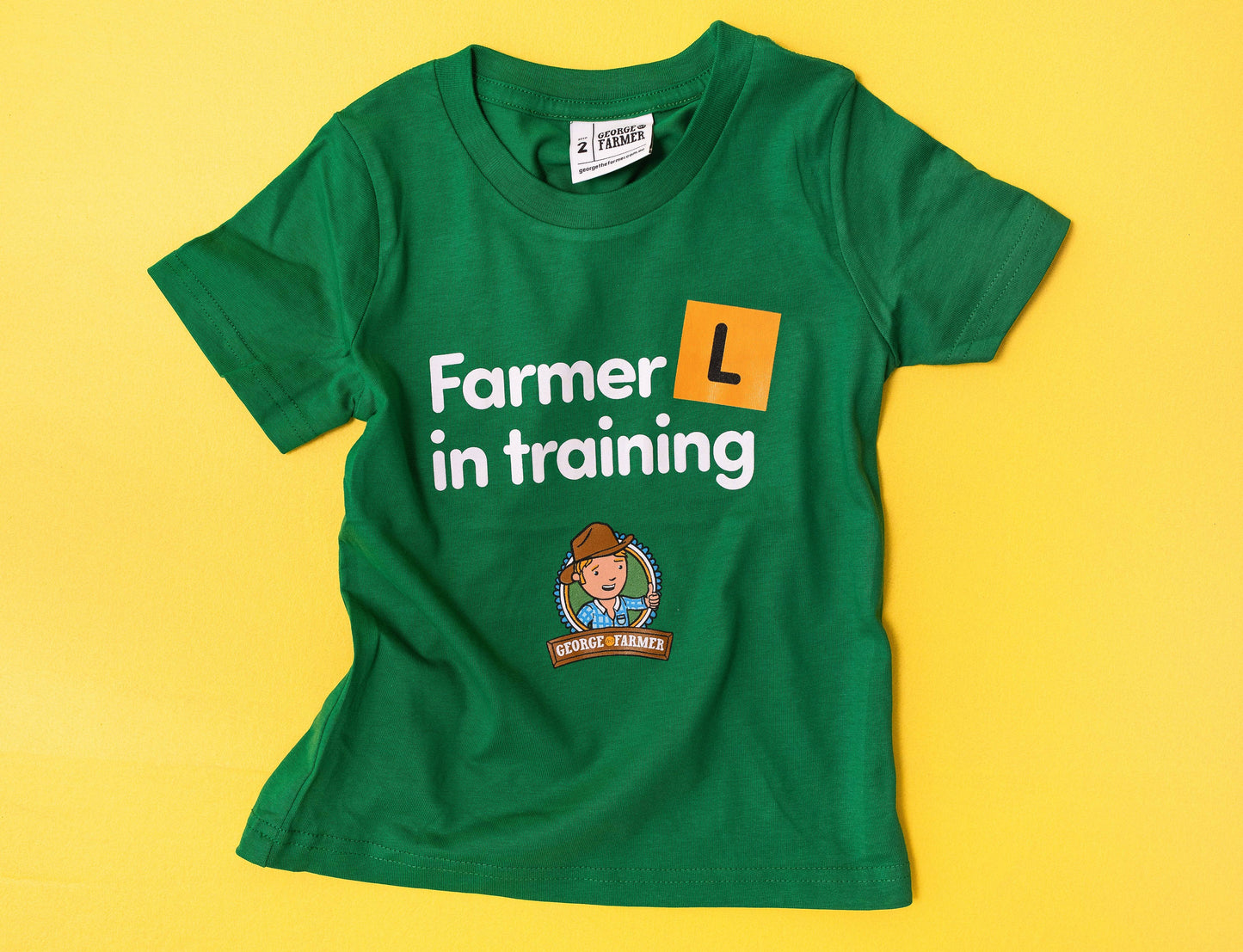 George the Farmer Learner 'Farmer in Training' Cotton T-Shirt