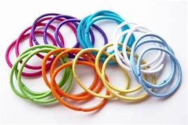 Just 4 You Coloured Elastic Hair Ties- 20 pack