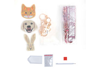 CrystalArt - Perfect Pets Keyring Kit