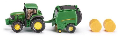 Siku - John Deere Tractor with Round Bailer - SI1665