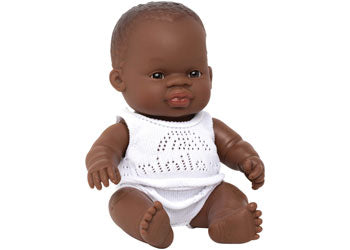 Miniland - baby Doll - African Girl 21cm