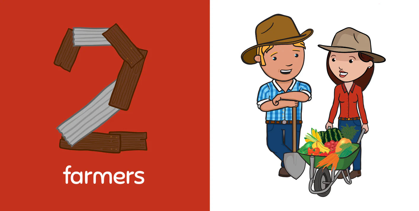 Numbers On The farm - George the Farmer- Board Books