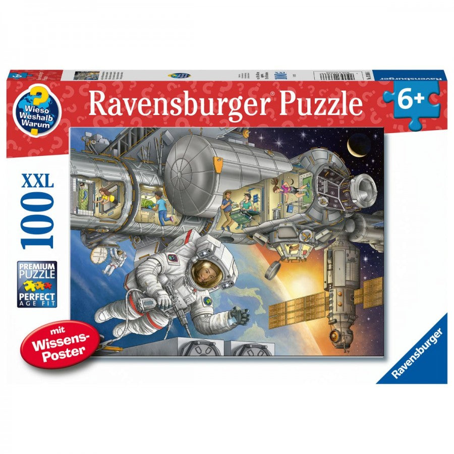 Ravensburger - 100pcs XXL On The Space Station Puzzle