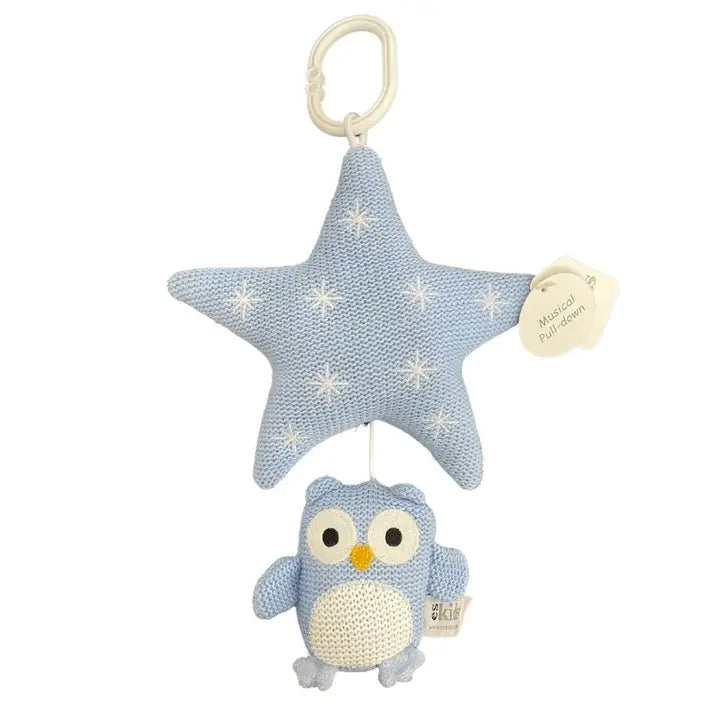 Musical Owl - Grey - 18cm