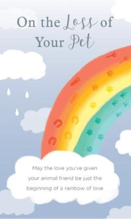 Rainbow Sympathy Pet Loss Card