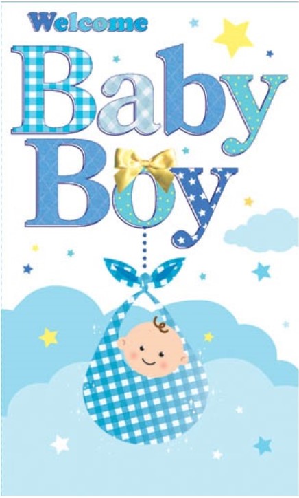 Welcome Baby Boy Card