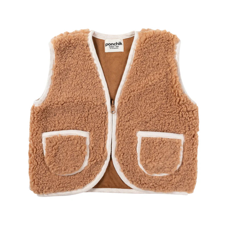 Ponchik Teddy Contrast Children's Vest