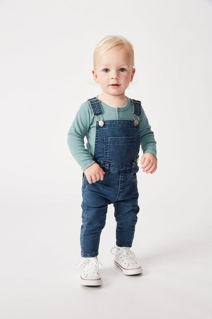 Milky - Knit Denim Overall