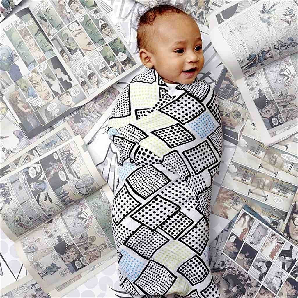 Aden and Anais Classic Swaddle Whizz Kid 4pk