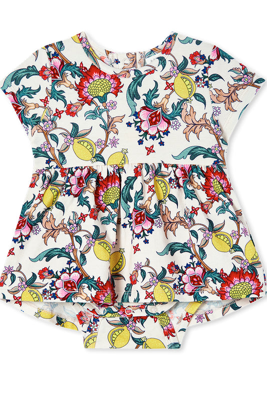 Milky- Citrus Floral Baby Dress