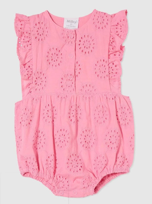 Milky- Broderie Playsuit