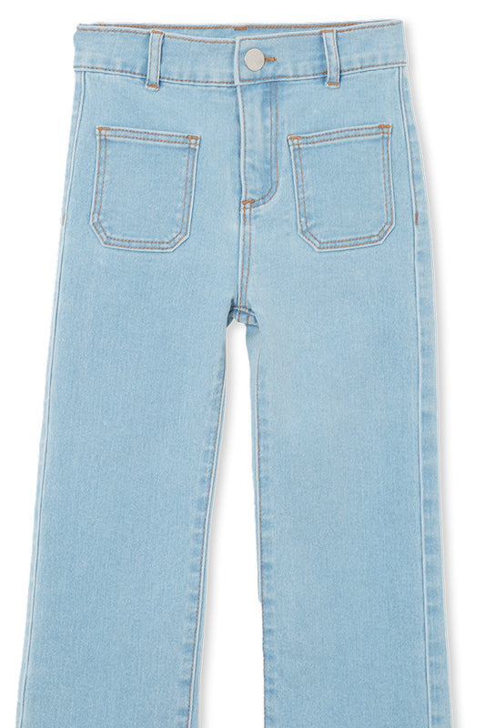 Milky Denim Crop Jean