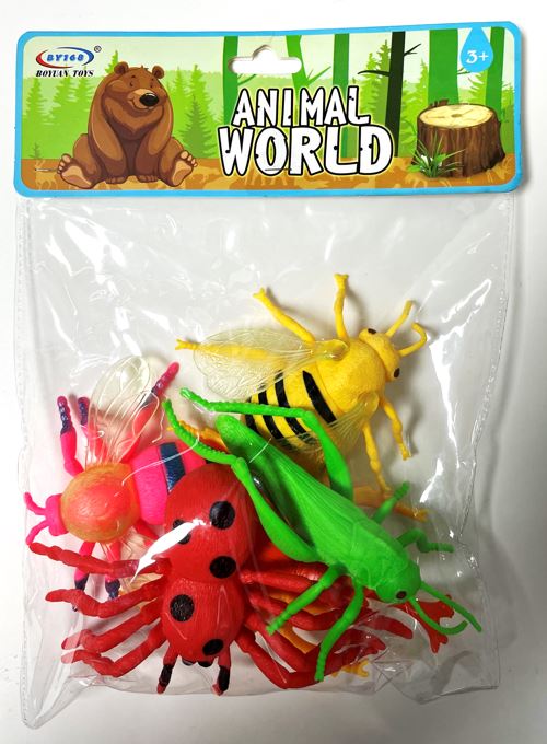 Creepy Crawly World - Bag of Bright Coloured Large Bugs