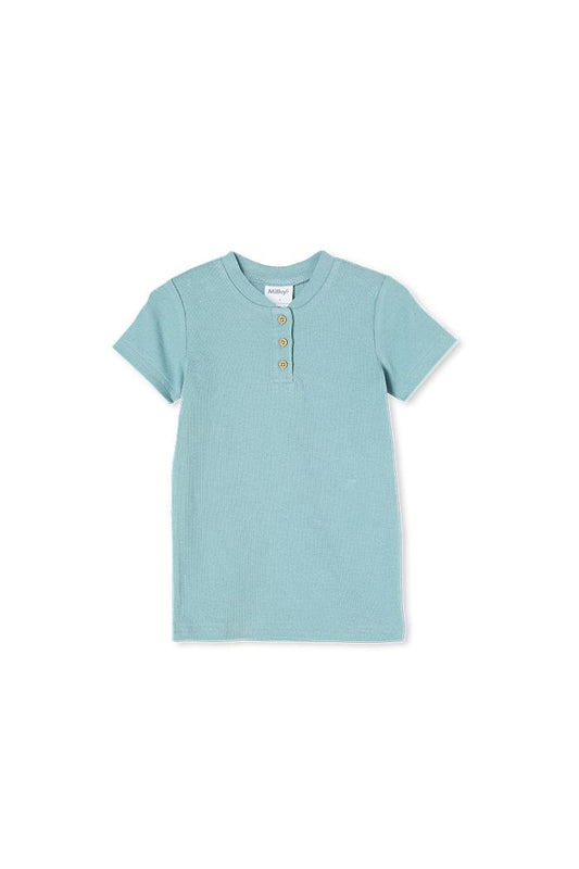 Milky - Henley Tee - Pistachio