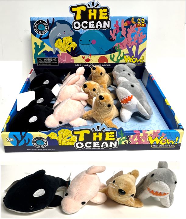 Mini Plush Squeaker Animals - Assorted