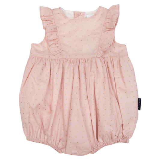 Korango - Gold Spot Frill Sunsuit - Pink