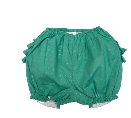 Korango- Gold Spot Frill Shorts Green