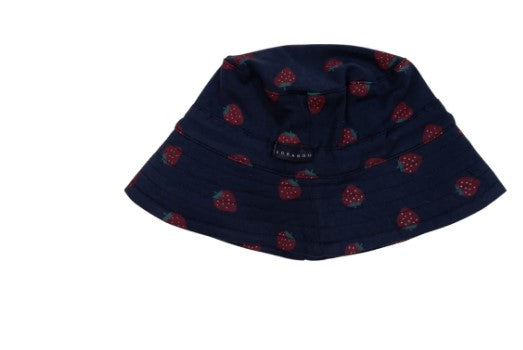 Korango- Strawberry Print Sun Hat Navy