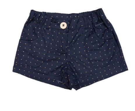 Korango - Gold Spot Poplin Short Navy