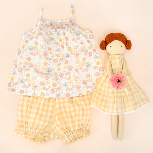 Albetta- Flower Folie Smocked Set