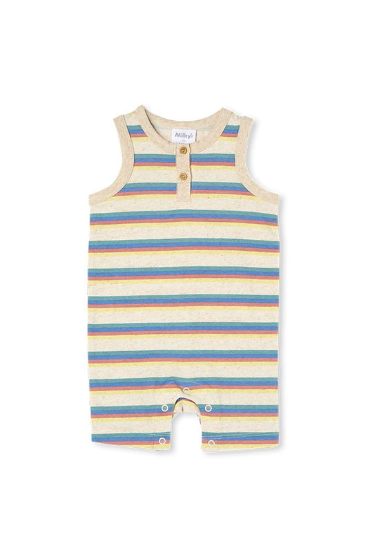 Milky - Retro Stripe Romper