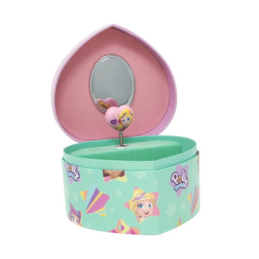 Polly Pocket Heart Shaped Musical Jewellery Storage Box