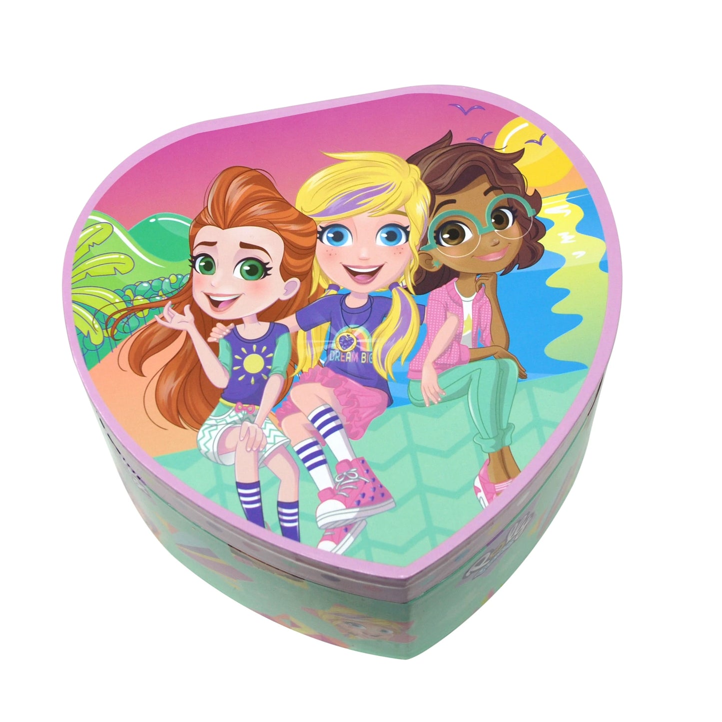 Polly Pocket Heart Shaped Musical Jewellery Storage Box