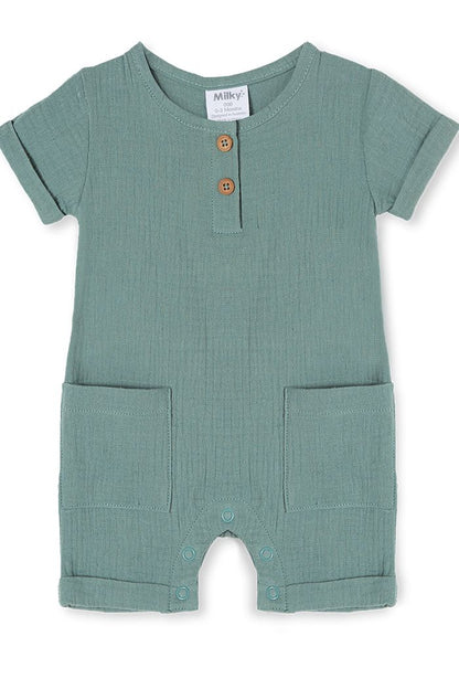 Milky - Cotton Romper - Pistachio