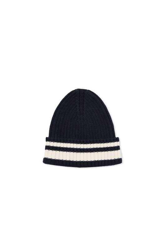 Milky - Beanie - Navy Striped