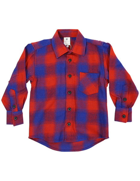 Korango - Bear in There Checked Flannel Shirt