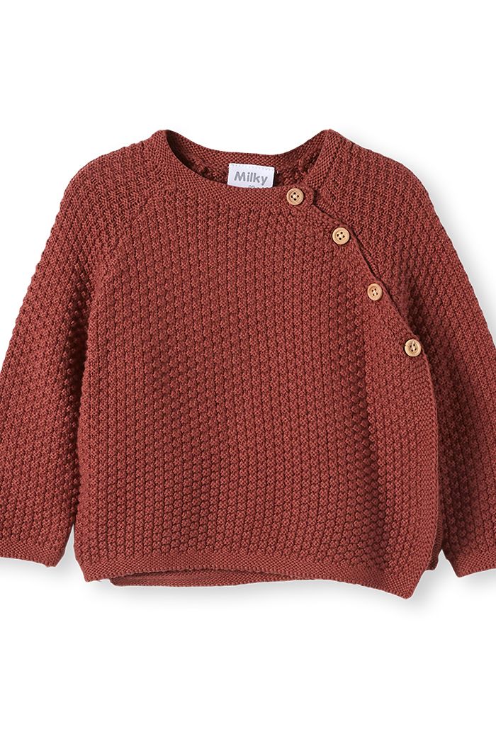 Milky - Baby Knit Jacket - Spice