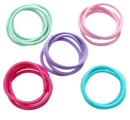 Just 4 You Coloured Elastic Hair Ties- 20 pack