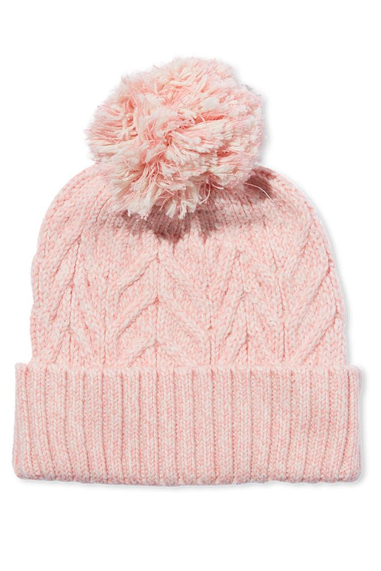 Milky - Beanie - Fleck Knit Blush